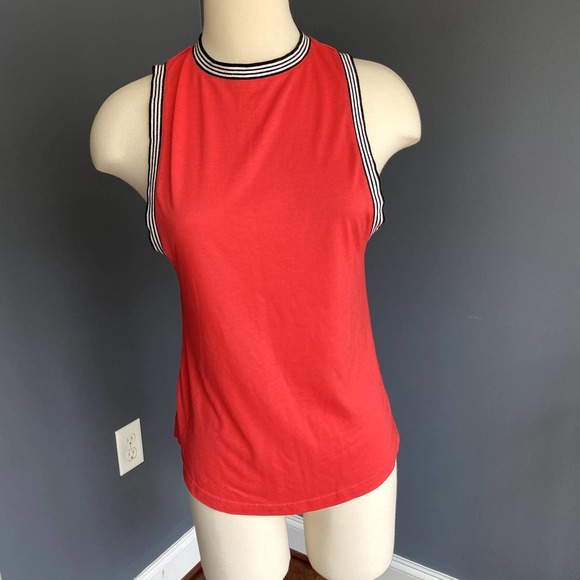 Adidas red high neck tank top XS - Picture 1 of 5